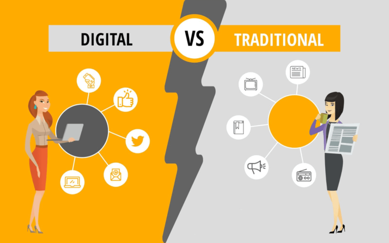 traditional marketing and digital marketing
