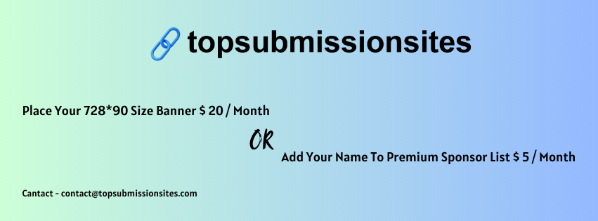 Top Submission Sites Top Submission Sites