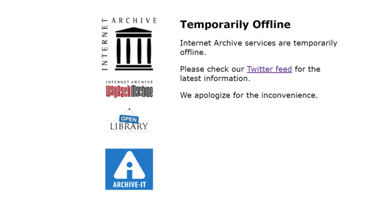 The Internet Archive Hit by Massive Cyberattack